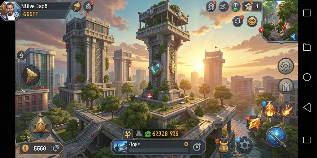 Menampilkan aksi pertahanan menara yang seru dan strategis dalam 666FF.
