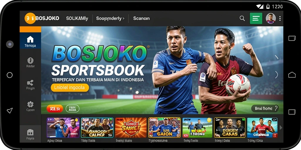 Screenshot gameplay BOSJOKO menampilkan antarmuka yang menarik dan opsi taruhan.