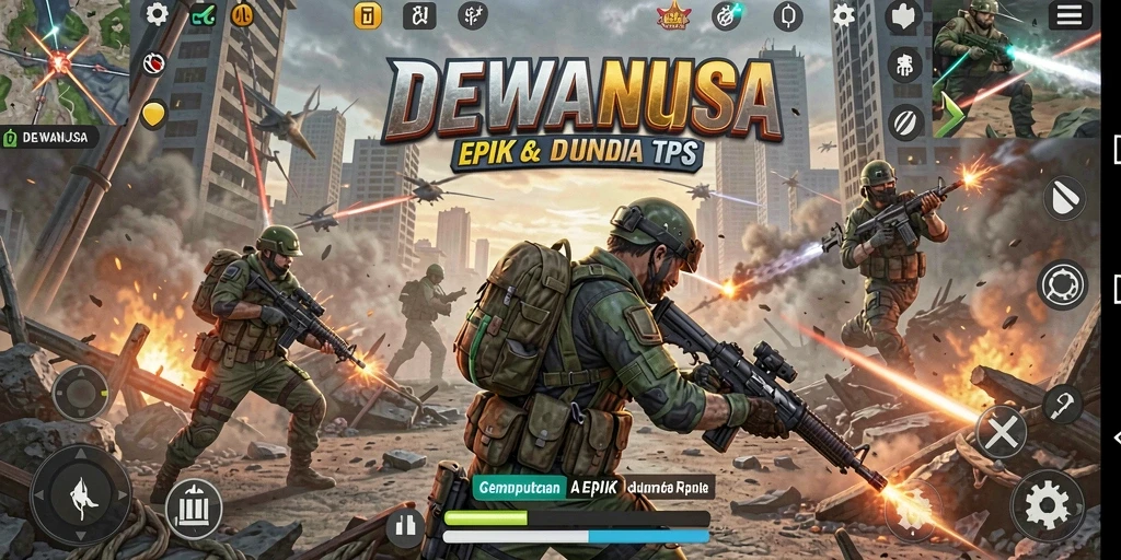 Gameplay seru DEWANUSA dengan aksi pertempuran mendebarkan.