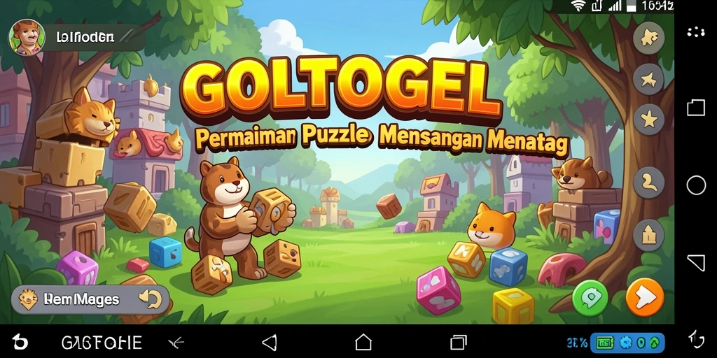 Screenshot GOLTOGEL menampilkan gameplay Puzzle yang menarik.