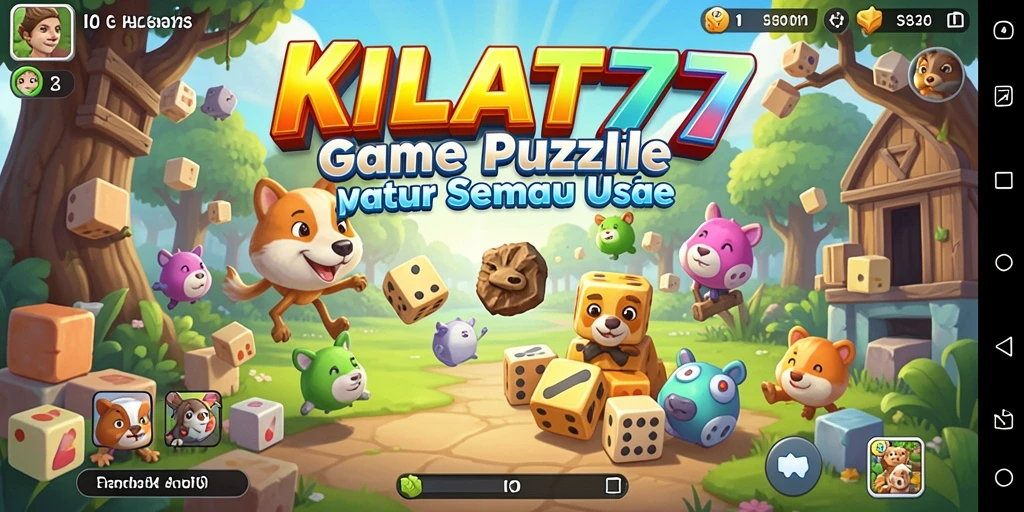 Tangkapan layar menampilkan gameplay Puzzle KILAT77 yang menarik.
