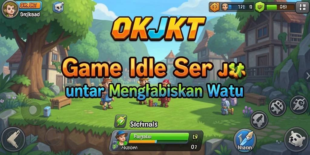 Tampilan screenshot gameplay OKJKT menampilkan serunya bermain Idle.