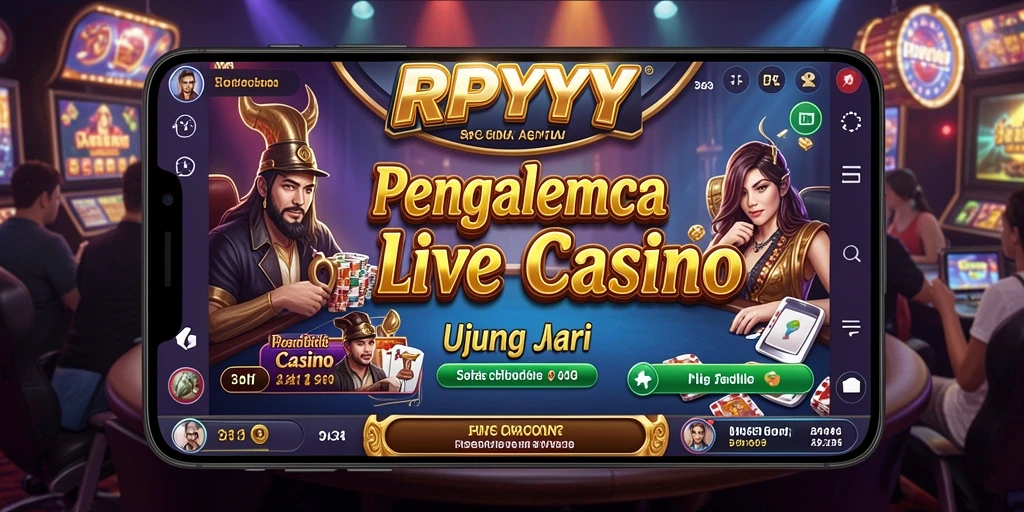 Tampilan gameplay seru RPYYY di Live Casino dengan dealer profesional.