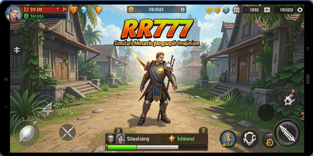Tampilan gameplay simulasi RR777 yang menarik dan interaktif.