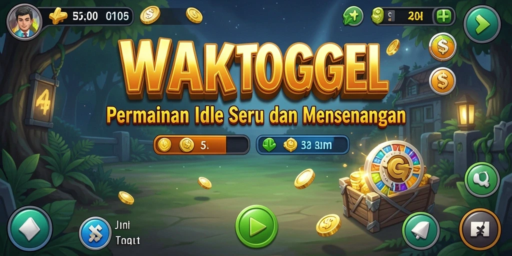 Tangkapan layar gameplay WAKTOGEL menampilkan momen seru saat membangun kerajaan.